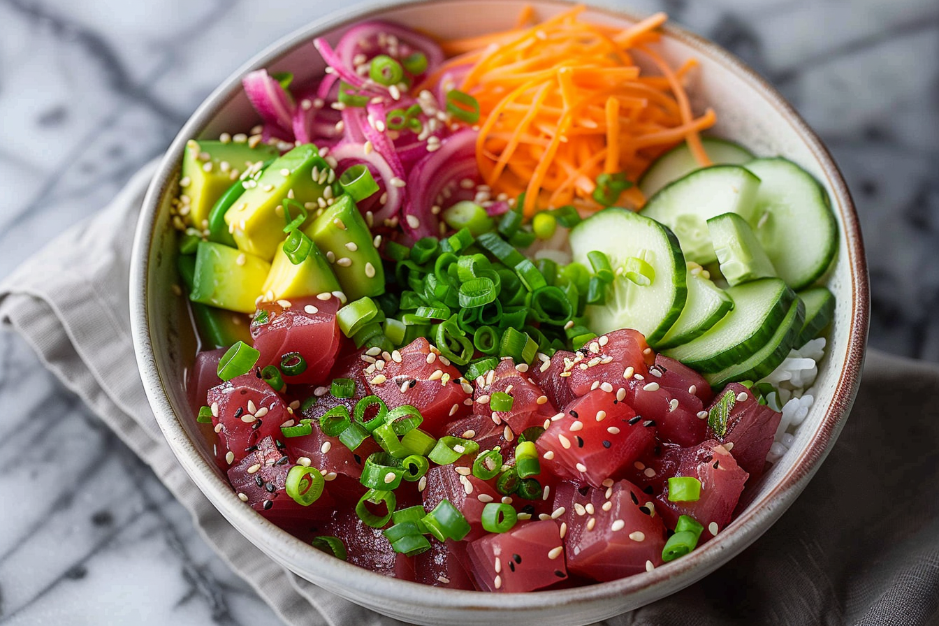 Spicy Tuna Poke Bowl Recipe