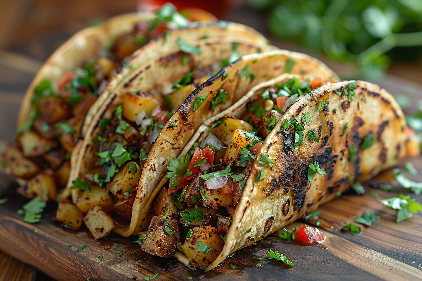 Potato Green Chile Tacos Recipe