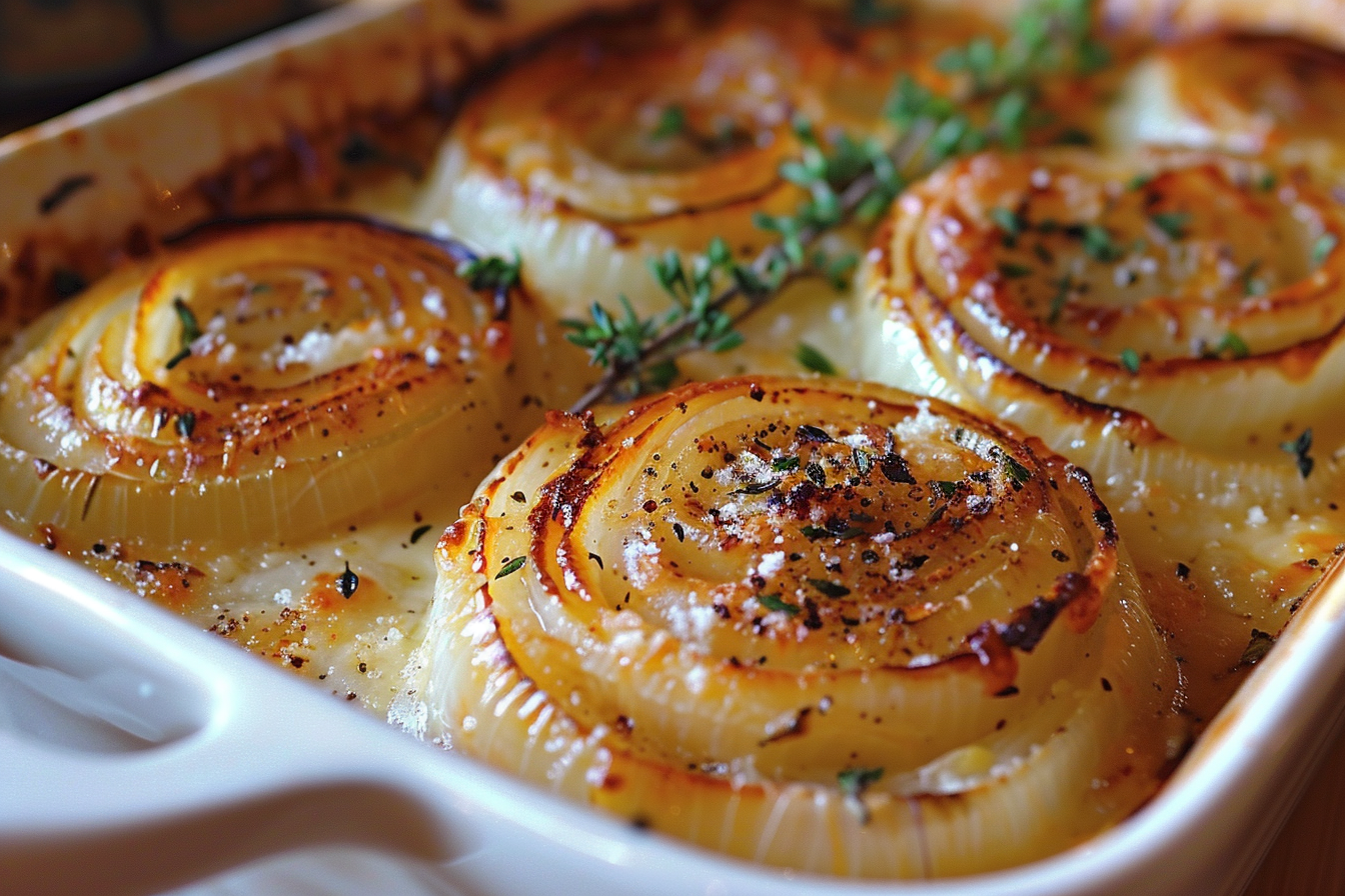 Roasted Parmesan Creamed Onions Recipe