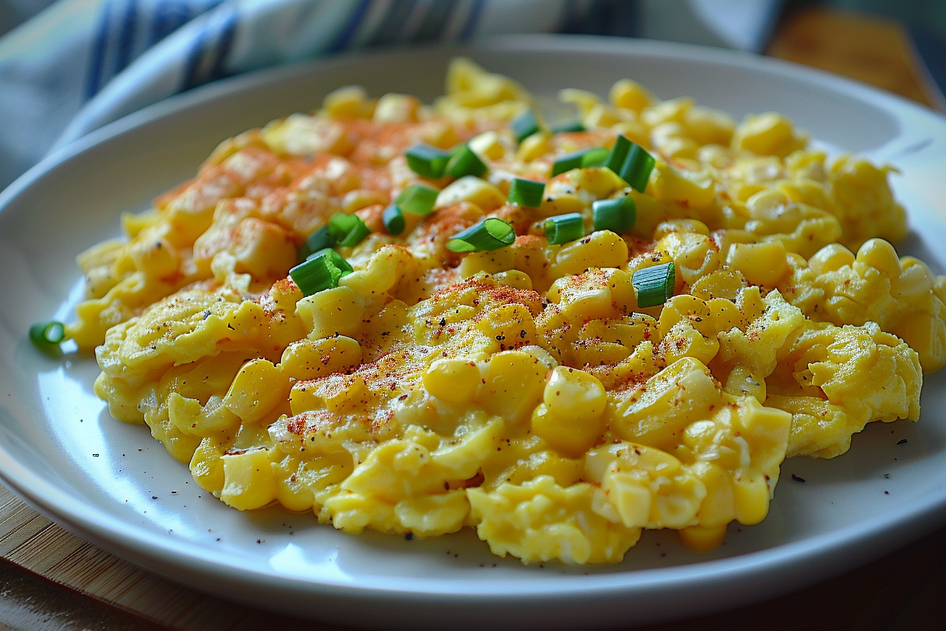 Scrambled Eggs with Sweet Corn