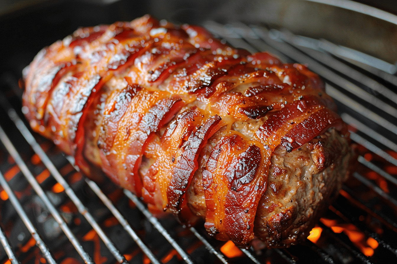 Bacon Wrapped Smoked Meatloaf Recipe