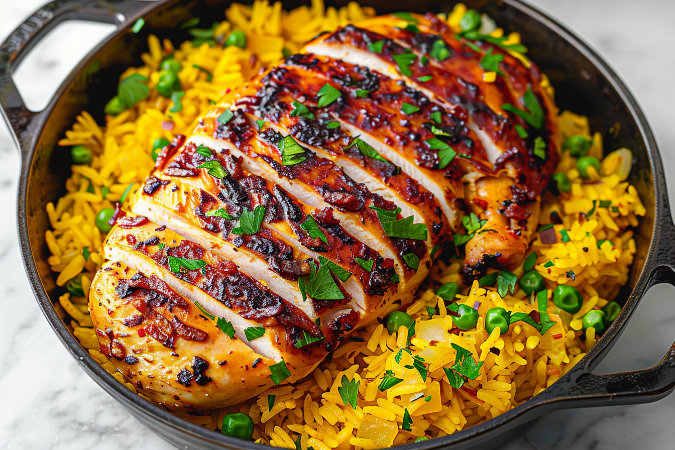 Saffron Chicken and Rice Recipe