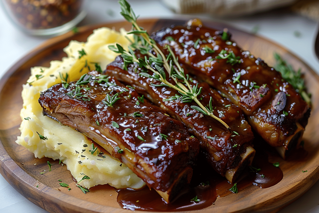 Recette des côtes courtes de bœuf braisées