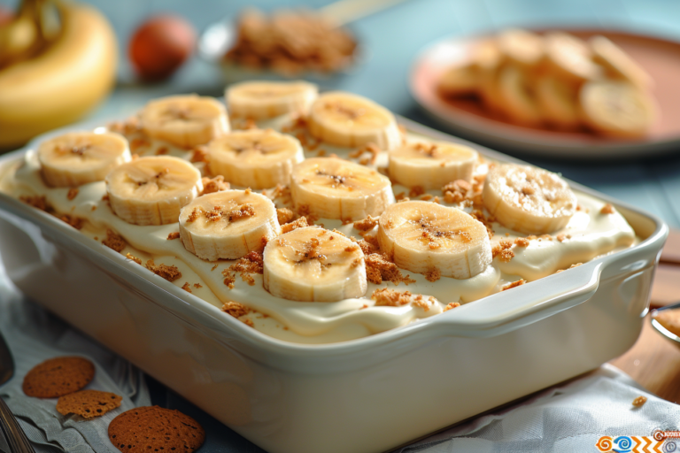 Recette facile de pudding à la banane