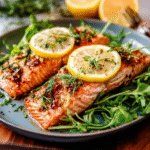 Pan-Seared Steelhead Trout with Lemon Garlic Butter